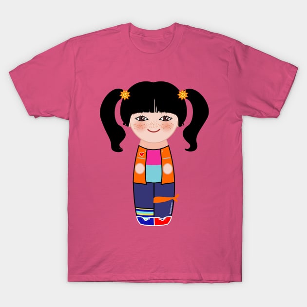 Kokeshi Punky Brewster T-Shirt by Pendientera